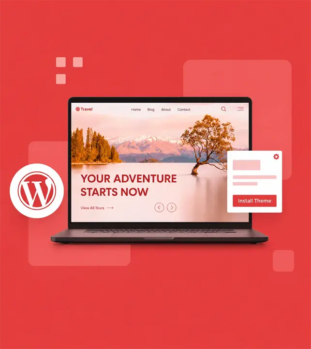 Op maat gemaakt WordPress website ontwerp afgestemd op jouw merk